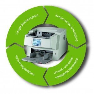 The German-engineered InoTec commercial document scanners are built on four pillars of sustainability (which can be read in English in the blog text if your German is not up to par).
