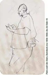 Original sketch from American artist Ben Shahn, best known as a social realist. Digitized on a Zeutschel overhead book scanner utilizing PerfectBook curvecorrecting software.