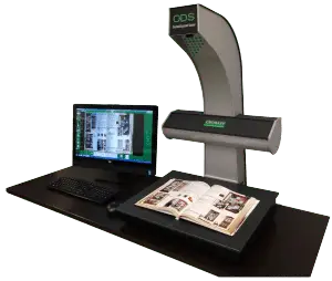 Crowley ODS book scanner with monitor