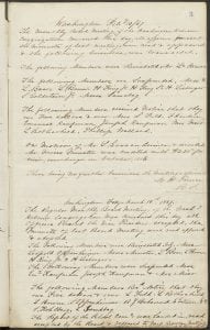 Washington Hebrew Congregation Meeting Minutes 1868