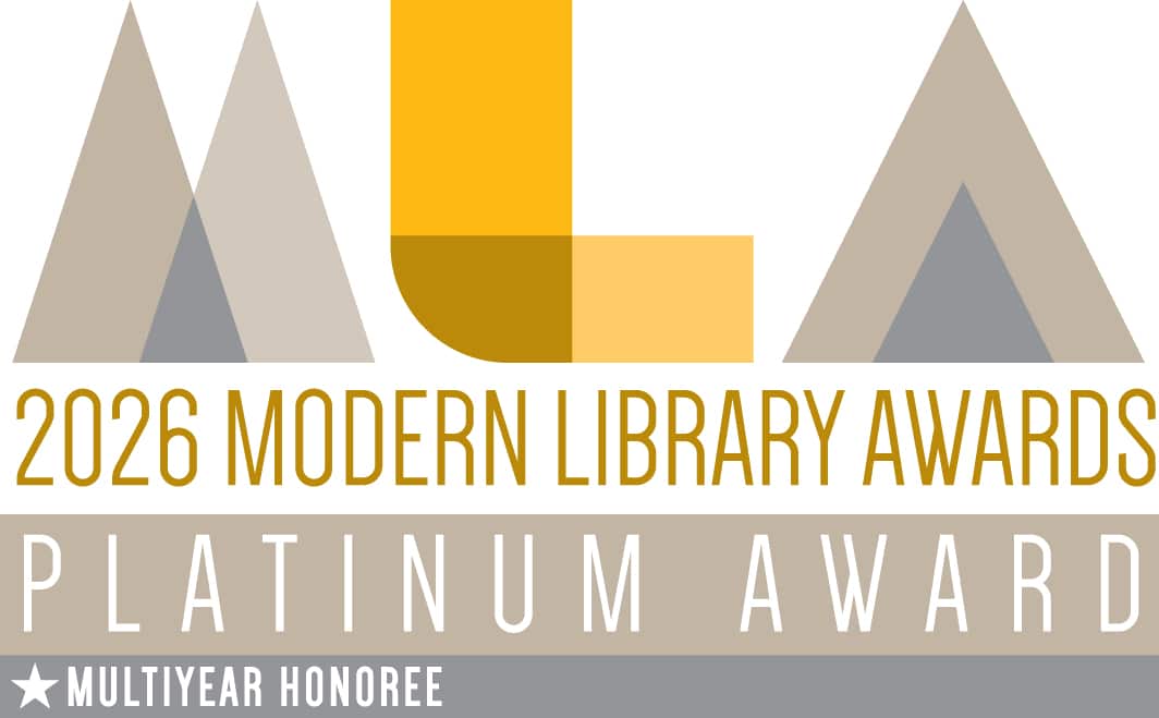 2026 Modern Library Awards Logo Platium Award Multiyear Honoree 