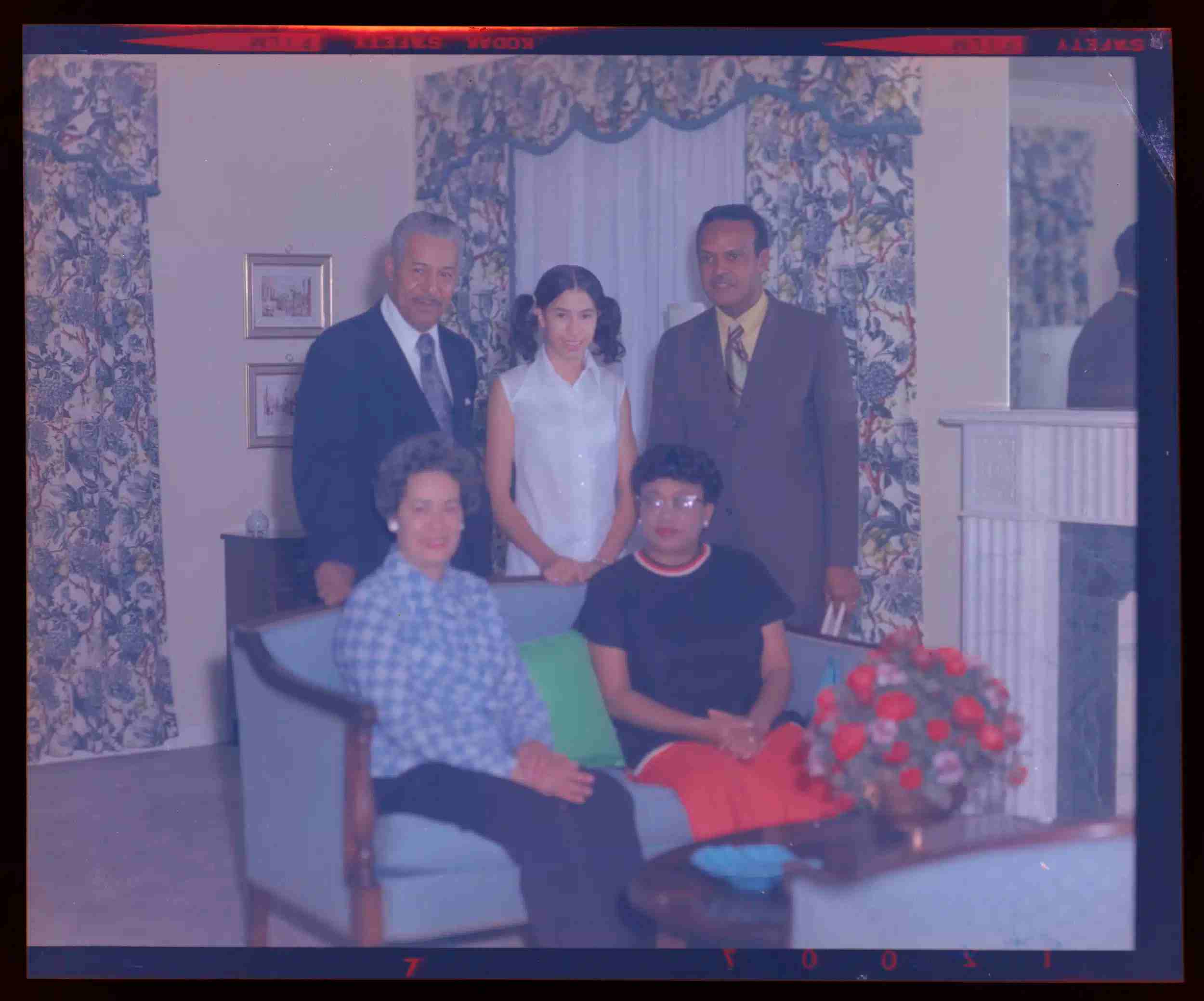Bishop Charles H. Foggie, Madeline, and daughter Charlene pose with Deans Olivia and A. McClean Spaulding at right. Pittsburgh, Pennsylvania, c. 1970